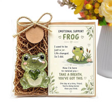 (B) Small Animal Craft Figurine, Inspirational Decor With Motivation Card For Gift Table Display