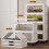 5Tier Storage Box Plastic Organizer Container  Closet Cabinet with Wheels 2