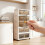 5Tier Storage Box Plastic Organizer Container  Closet Cabinet with Wheels 4