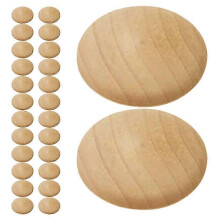 Wooden Screw Hole Plugs for Covering 100Pcs Round Wood Button Stoppers