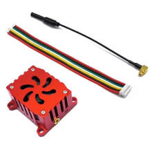 Long Distance 5.8Ghz 1.6W FPV Wireless Transmitter 48CH with Heat Sink and Fan Video AV Audio Sender for RC Plane