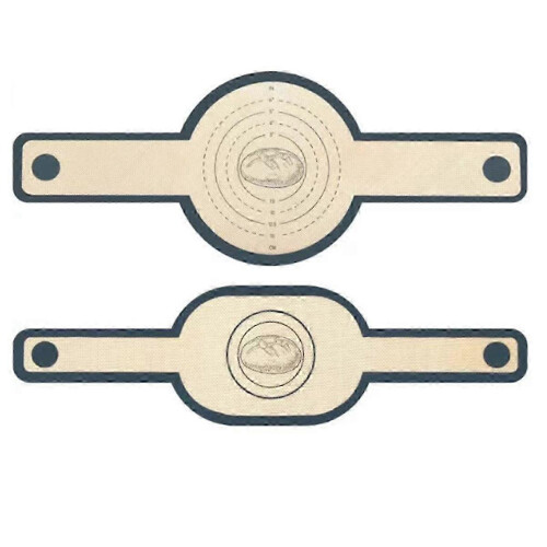 2Pcs Silicone Bread Mat Long Handle High Temperature Resistance Baking Bread Sling Sourdough Baking Mats Kitchen Tool