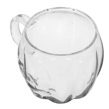 Halloween Pumpkin Glass Mug for Coffee with Handle 2Pcs Transparent Single-Layer