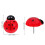 Creative Ladybug Push Pins Decorative Thumb Tacks for Office 20Pcs 3