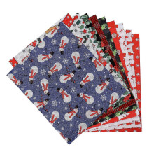 Xmas Sewing Cloth For DIY Crafts 20 X 25 Cm Printed Christmas Fabric 2 Pcs Perfect For Home Decoration