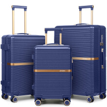 Joyway Lot de 3 Valises, Légères avec Porte-gobelet, Serrure TSA et Roulettes Multi-directionnelles