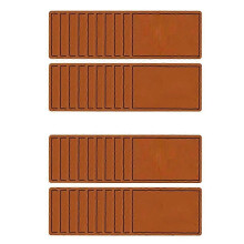 50Pcs Blank Faux Patches for Leatherette Hat Patches for Repair