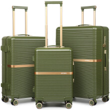 Joyway Lot de 3 valises, légères avec porte-gobelet, serrure TSA et roues multidirectionnelles