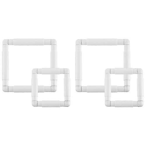 2Pc Frame for Quilting Frame Sewing Hoop,6X6Inch,8X8Inch