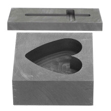 Heart Graphite Mold for Casting Copper 8Pcs Cross Shape Durable Mold