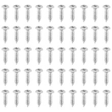50x Guitar Bass Screws Parts for Scratchplates Pickguard, Silver