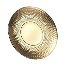 Golden Stainless Steel Food Plates for Fruit Serving 5Pcs Household Tableware