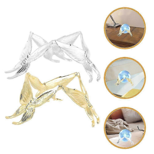 Crystal Ball Display Stand Metal Sphere Holder for Display 8Pcs Set 2