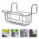 Silver Kitchen Sink Basket for Water Draining 2Pcs Steel Hanging Organizer 1