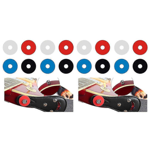 Guitar Strap Locks Premium Strap Blocks for Secure Locking 16Pcs Assorted Color 2