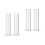 Vertical Tower Headband Holder for Display Use 4Pcs Transparent Stands 4