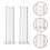 Vertical Tower Headband Holder for Display Use 4Pcs Transparent Stands 5