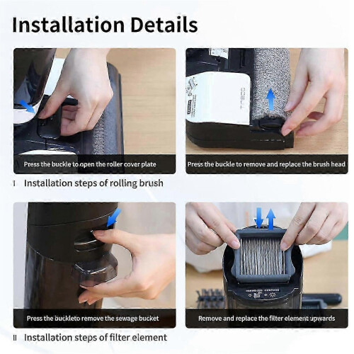 Rollers Brush Replacement and Filters for iFloor 3 1