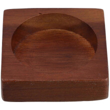 Wooden Pepper Salt Grinder Tray Base for Storage and Display in Coffee Color, Sturdy Kitchen Organizer