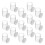 Plastic Storage Container Jars for Refillable Travel Storage 50Pcs 1