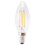 E12 4W Candle Flame Filament LED Light Bulb Lamp 10*3.5cm 1