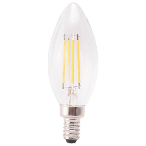 E12 4W Candle Flame Filament LED Light Bulb Lamp 10*3.5cm