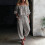 (Pink,S)Versatile Womens 2piece Set With Long Sleeve Tshirt And Drawstring Pants For Wear Daily 4