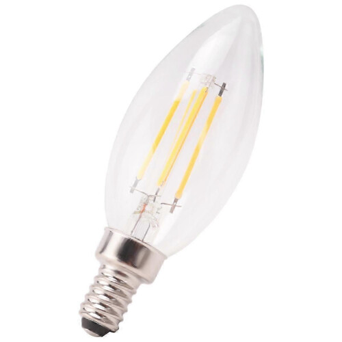 E12 4W Candle Flame Filament LED Light Bulb Lamp 10*3.5cm 2