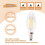 E12 4W Candle Flame Filament LED Light Bulb Lamp 10*3.5cm 4