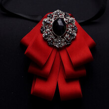 (Red)Modische breite Herren Fliege mit Herzform für Hochzeit und Party Looks