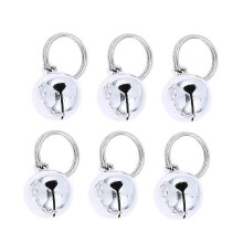 Pet Bells Metal Accessories for Pets Hanging Bells 10Pcs Silver Decoration