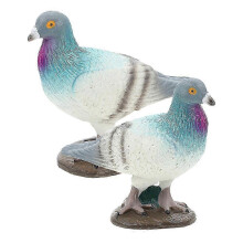 Garden Doves Decoration Plastic Dove Figurine with 2Pcs for Home Display