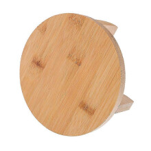 Round Flower Display Stand Perfect For Homeowners And Office Workers 11.40X11.40X4.20CM Natural Style 1Set
