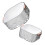 Reusable Strainer Baskets for Kitchen and Home 2pcs Transparent Plastic Large Size for Fruits 1