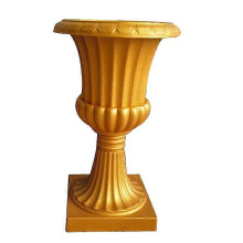 Plastic Roman Column Flowerpot for Home Decoration 1Pcs Golden Planter