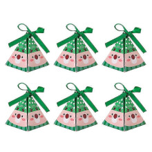 Candy Box Christmas Gift Boxes for Party Use 30Pcs Green Elk Decorative Packaging