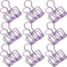 School Supplies Paper Clamps Fresh Look Storing Documents 5.7X3.5X1.2CM People Who Need Organizing Tools 10Pcs