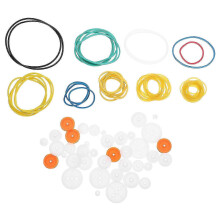Model Car Accessories Plastic Belt Pulley For Diy Rc Car Kit Indoor Projects Multi Color 2.50X2.50X0.30Cm Stable Transmission 1 Set