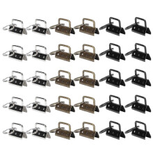 Keychain Fob Tail Clip for DIY 30Pcs Fabric Ribbon Key Fob Hardwares