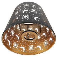 Iron Lampshade Metal Lamp Shade for Decoration 1 Piece Lamp Cover Black