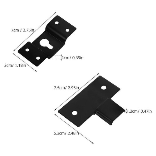 Universal Audio Speaker Mount Hook with Iron Bracket for Wall 1Set 2