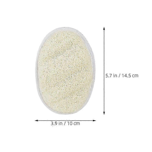 Exfoliating Loofah Scrubber for Body Bath Safe Comfortable Durable with Elastic Strap White 2