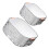 Reusable Strainer Baskets for Kitchen and Home 2pcs Transparent Plastic Large Size for Fruits 4
