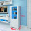 160cm Tall Display Cabinet Sideboard Cupboard High Gloss Doors w/ LED Lights UK 8