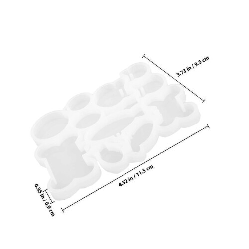 Dog Bone Epoxy Mold for DIY Craft Making Silicone Keychain Mold 2