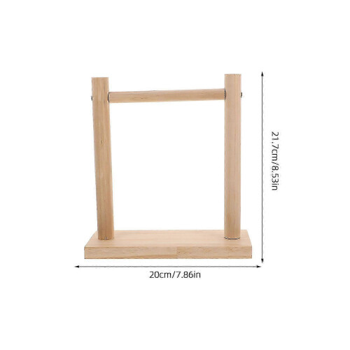 Parrot Perch Stand Wooden Bird Training Rack for Decor Stable Base 2