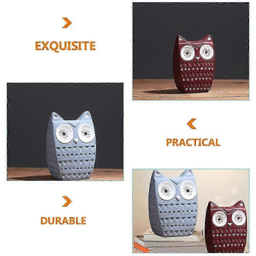 Ceramic Owl Statue for Decoration 2Pcs Decorative Owl Figurines 1
