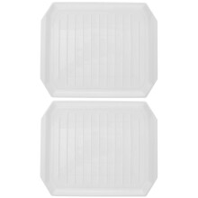 Bacon Rack for Microwave, 2-Pack Grease Drainage Baking Tray, White 27x21x3cm Oven Safe Dishwasher Safe