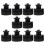 Black Push Pull Replacement Bottle Caps compatible Sports Bottles Leak Proof PE Material 10 Pieces 2