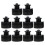 Black Push Pull Replacement Bottle Caps compatible Sports Bottles Leak Proof PE Material 10 Pieces 4